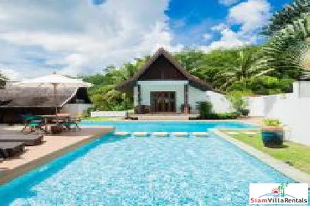 Spacious four-bedroom villa with private pool and tropical garden nearest beach Natai beach