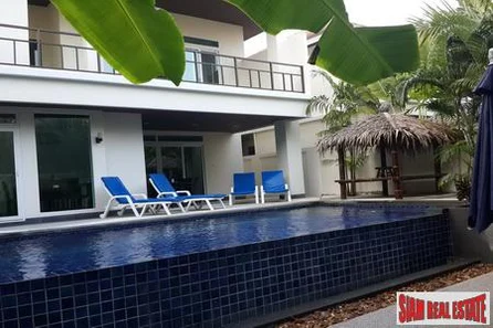 Four bedroom, five bathroom modern private pool villa near the beach