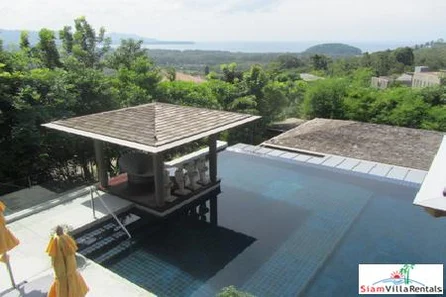 La Colline | Four Bedroom Modern Zen Sea View Pool Villa in Layan for Holiday Rental