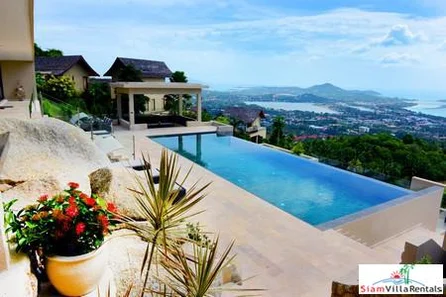 Panoramic Sea-View 5-Bedroom Pool Vila in Chaweng Noi