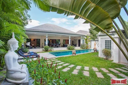 Three Bedroom Pool Villa with Lovely Garden and Terrace in Rawai for Rent