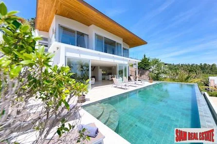 Magnificent Sea View Villa in Tropical Bang Po, Koh Samui
