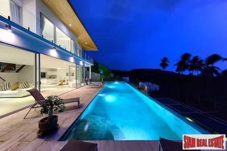 Spectacular Sea View Pool Villa in a  Gated Estate, Bang Po, Koh Samui