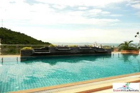 2Beds 108 Square Meters Corner Unit facing the Sea with Large Balconies on Pratumnak Hills Pattaya