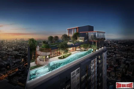New High Rise Condo with Excellent Facilities next to MRT by Top Developer - Two Bed Units