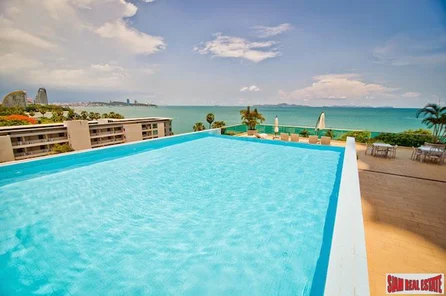 Modern Two Bedroom Condo  with Rooftop Infinity Pool and Steps to  Wongamat Beach