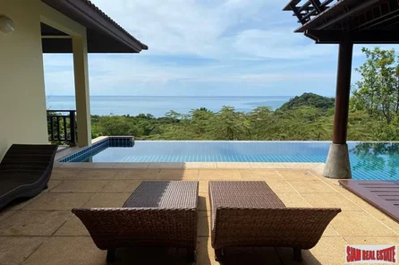 The Great Escape Villa | 4 Bed High Quality Sea View Thai Modern Pool Villa at Kantiang Bay, Koh Lanta
