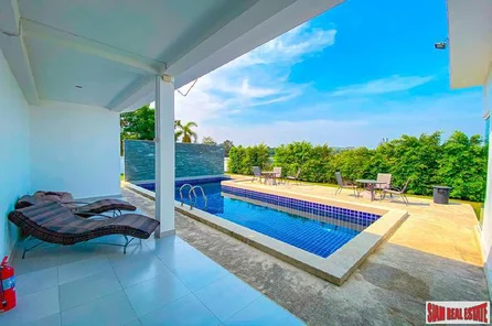 Brand new development 5 bedroom pool villa for rent - Na jomtien 