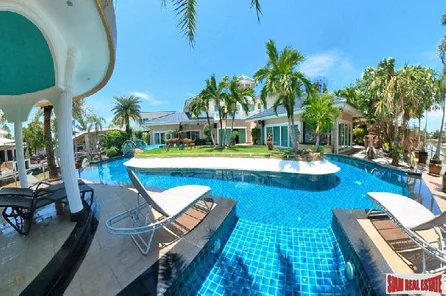 Jomtien Yacht Club III | Majestic  Four Bedroom Luxurious Private Pool Villa with Private Boat Mooring in Prestigious Na Jomtien Estate