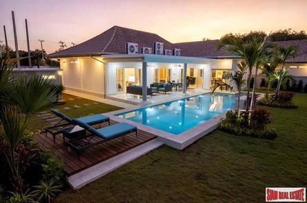 New Three Bedroom House with Private Pool and Extra Large Gardens for Sale in Hua Hin
