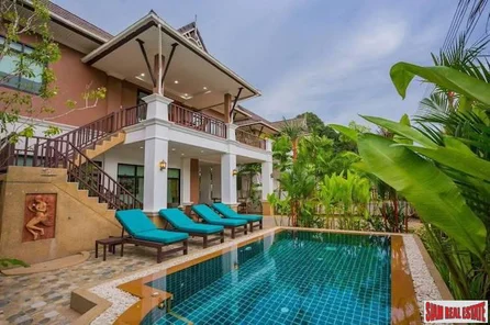 Large Two Storey Three Bedroom Home with Beautiful Blue Tiled Pool in Ao Nang