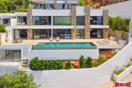 New 4 Bedroom Villa with Sea View in Bo Phut Hills, Koh Samui