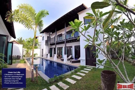 Luxury Two Storey Three Bedroom Pool Villa for Sale in a Peaceful Area of Cherng Talay