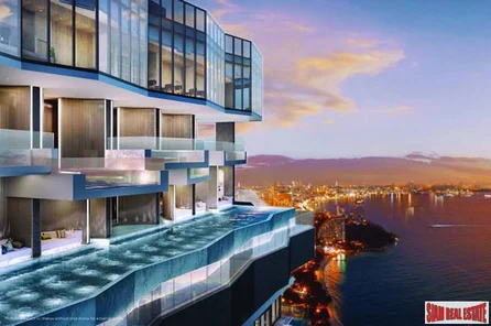 New Wongamat Sea View Luxury High Rise Development with Fantastic Amenities - One Bedroom