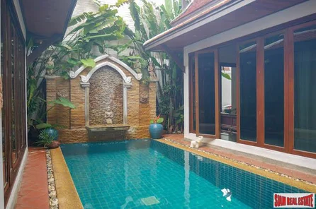 Beautiful Four Bedroom Thai-Style Courtyard Home with Private Pool for Sale in Kamala