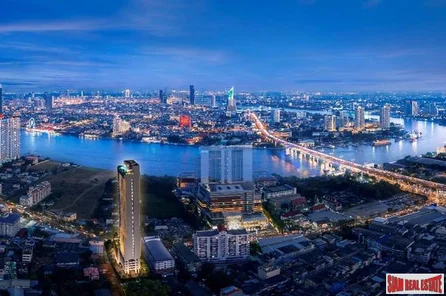 New Off-Plan Riverside High-Rise Condo at Charoennnakhon - 1 Bed Units - Only 20% Down-Payment!