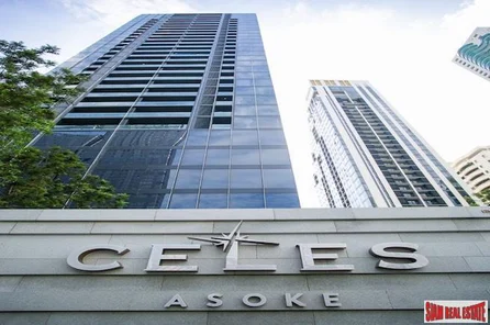 Celes Asoke | Clear City Views from this Two Bedroom Corner Condo for Rent