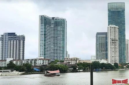Baan Sathorn Chaophraya | Exceptional River Views from this 2 Bed Corner Unit on 26th Floor on the Chaophraya River