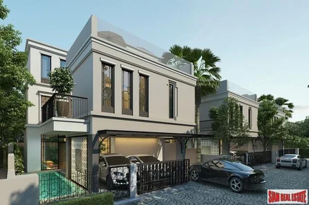 Boutique Estate of only 8 Luxury Homes with Private Pool at Phahon Yothin, near BTS,  Chatuchak Area