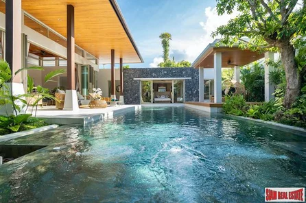Four Bedroom Modern Tropical Balinese Style Pool Villa for Sale in Cherng Talay & Near Bang Tao Beach