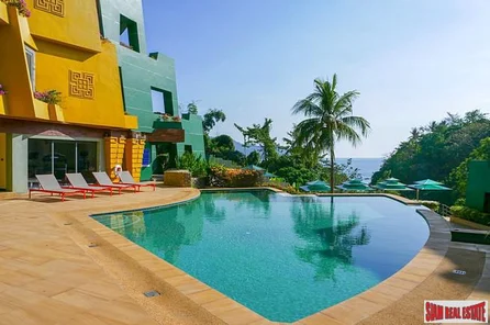 Aspasia Kata | Bright & Cheerful Large One Bedroom Sea View Condo for Rent in Kata