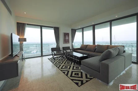 The Pano | Exceptional River Views from this Three Bedroom Corner Condo for Sale in Surasak