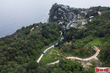 Over 1 Rai of Sea View Land for Sale on Millionaire Road, Kamala