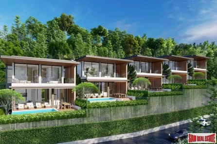 New Four Bedroom Sea View Pool Villa Project  for Sale in Chalong