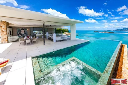 Sophisticated Six Bedroom Panoramic Sea View Pool Villa for Sale in Choeng Mon