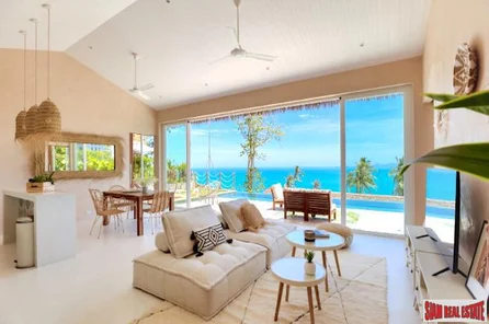Luxury Sea View Pool Villa Project with 2-7 Bedrooms for Sale in Bang Po, Samui