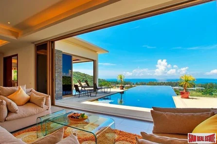Exclusive 2,3 & 4 Bedroom Sea View Pool Villas for Sale in Nai Thon