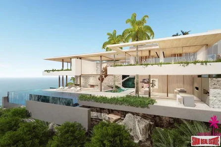 Villa Aquarius | Ultra Luxury 5 Bed Sea View Villa being Built at Heavens Estate at Chaweng Noi, North East Koh Samui