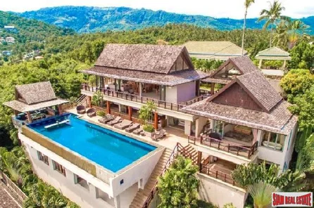 Exclusive  Panoramic Sea View Five Bedroom Pool Villa for Sale in Bophut