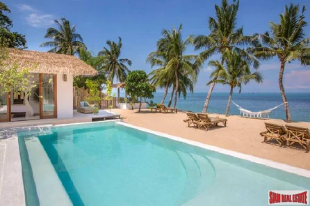 Fantastic Four Bedroom Beachfront Pool Villa for Sale in Bang Po