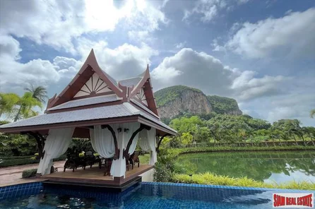 Eight Bedroom Pool Villa Complex with Fantastic Lake and Mountain Views for Sale in Ao Nang