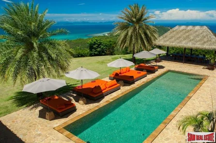 Ultra Luxury 7 Bed Villa on 6 Rai of Ocean View Land at Taling Ngam, Koh Samui