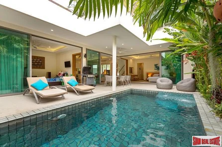 Tropical Four Bedroom Two Storey Pool Villa for Sale in Nice Private Estate