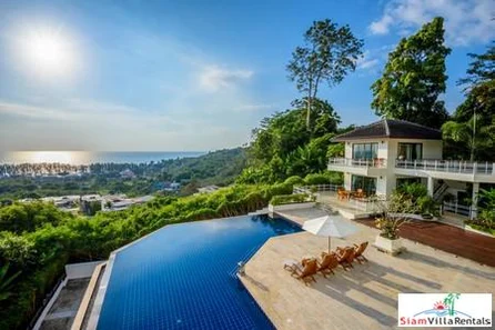 Three Bedroom Pool Villa with Panoramic Sea & Lush Mountain Views for Sale in Nai Thon