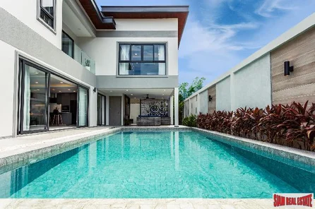 New Secure Estate of 3-5 Bed Pool Villas Nearing Completion in Excellent Location at Jomtien, Pattaya City - 3 Bed Units