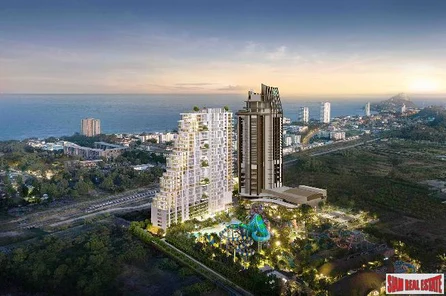 Luxury New High-Rise Sea View Resort Hotel Branded Condo by Top Developers with Amazing Facilities at Nong Kae, South Hua Hin -2 Bed and 2 Bed Jacuzzi Units