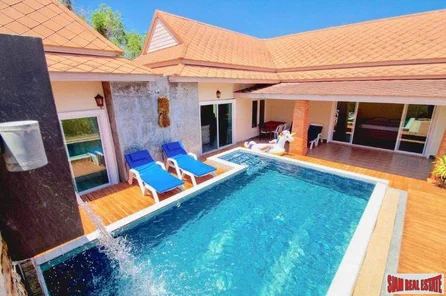 Comfortable Three Bedroom Pool Villa with a Nice Surrounding Garden for Rent in Bang Tao