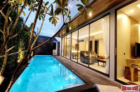 Brand New 2 Storey pool villa, Modern Minimalistic, 5+1 Bedrooms in Land & House Chalong