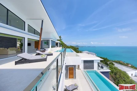 Ultra Modern Hillside Sea View Luxury Villa at Chaweng Noi, Koh Samui