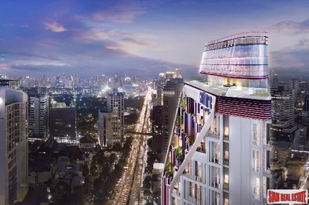 New High-Rise of Loft Condos Managed by Ascott with Excellent Facilities in a Convenient Location at Sam Yan/Sala Daeng - 1 Bed Hybrid Units