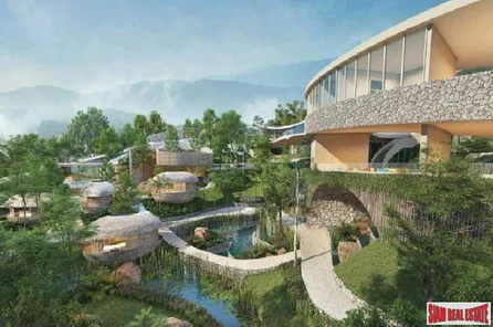 New 3 & 4 Bedroom Pool Villas with Panoramic Mountain Views for Sale in Bang Tao