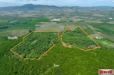 Over 85 Rai of Beautiful Peaceful Land with Amazing Mountain Views for Sale in Phang Nga