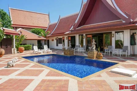 Sirinthara Villa | Extra Large Four Bedroom Thai-Style Pool Villa for Rent in Rawai
