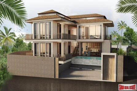 New Contemporary Four Bedroom Two Storey Pool Villa for Sale in Rawai