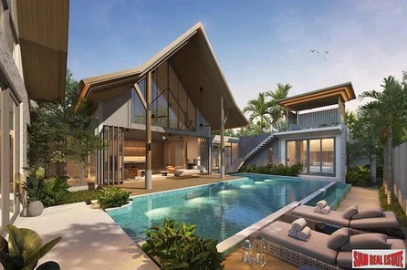 New Modern Four Bedroom Pool Villas in a 10 Unit Boutique Development for Sale in Cherng Talay