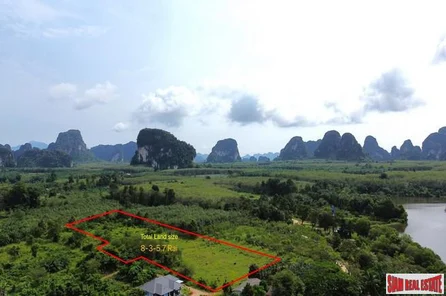 Almost 9 Rai of prime for sale with scenery and wonderful mountain views in Nong Thale, Krabi